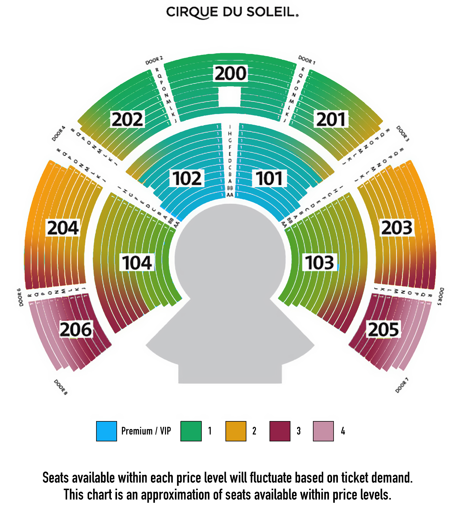 Volta San Jose Seating Chart
